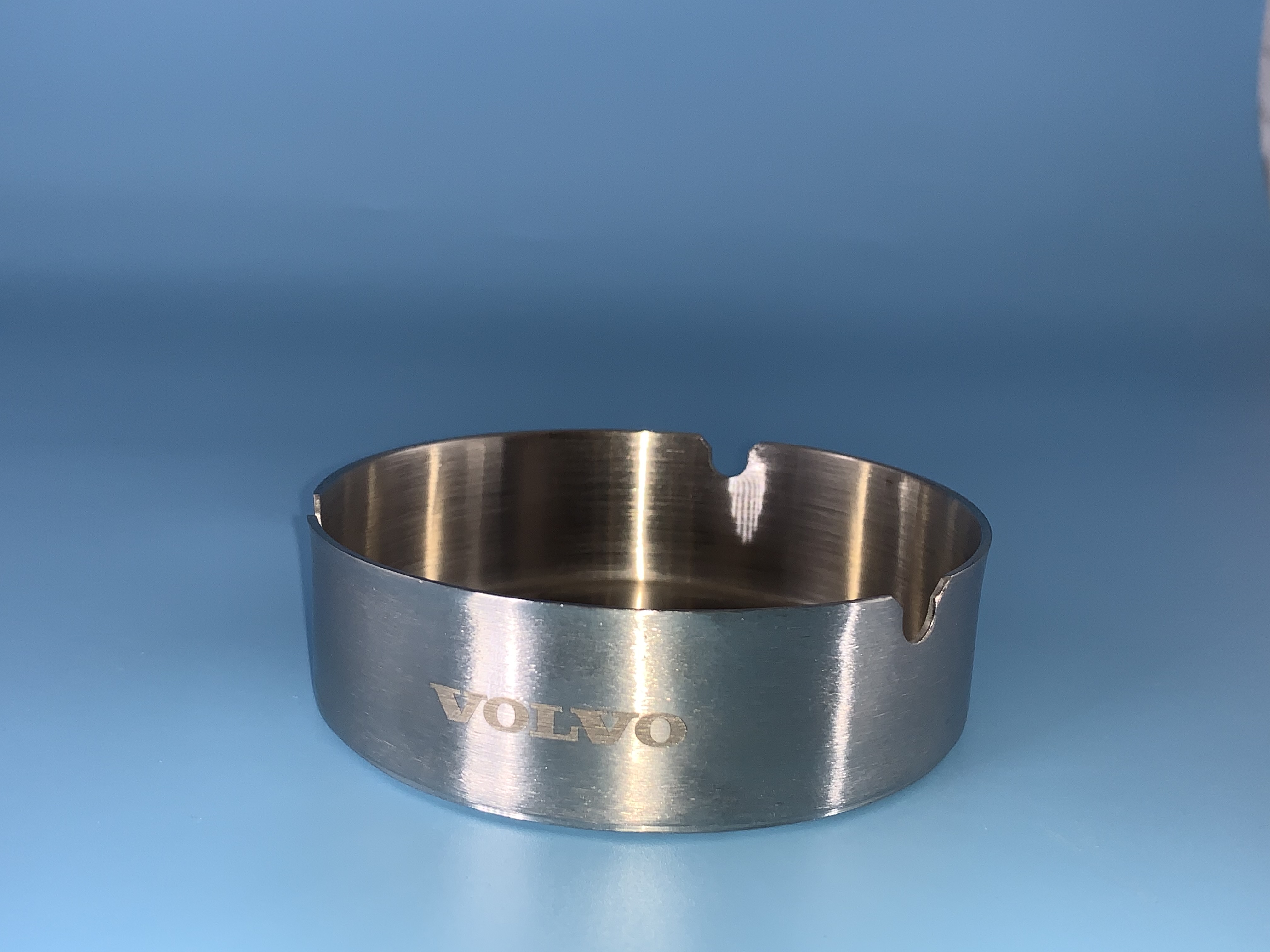 Aschenbecher rund Chrom