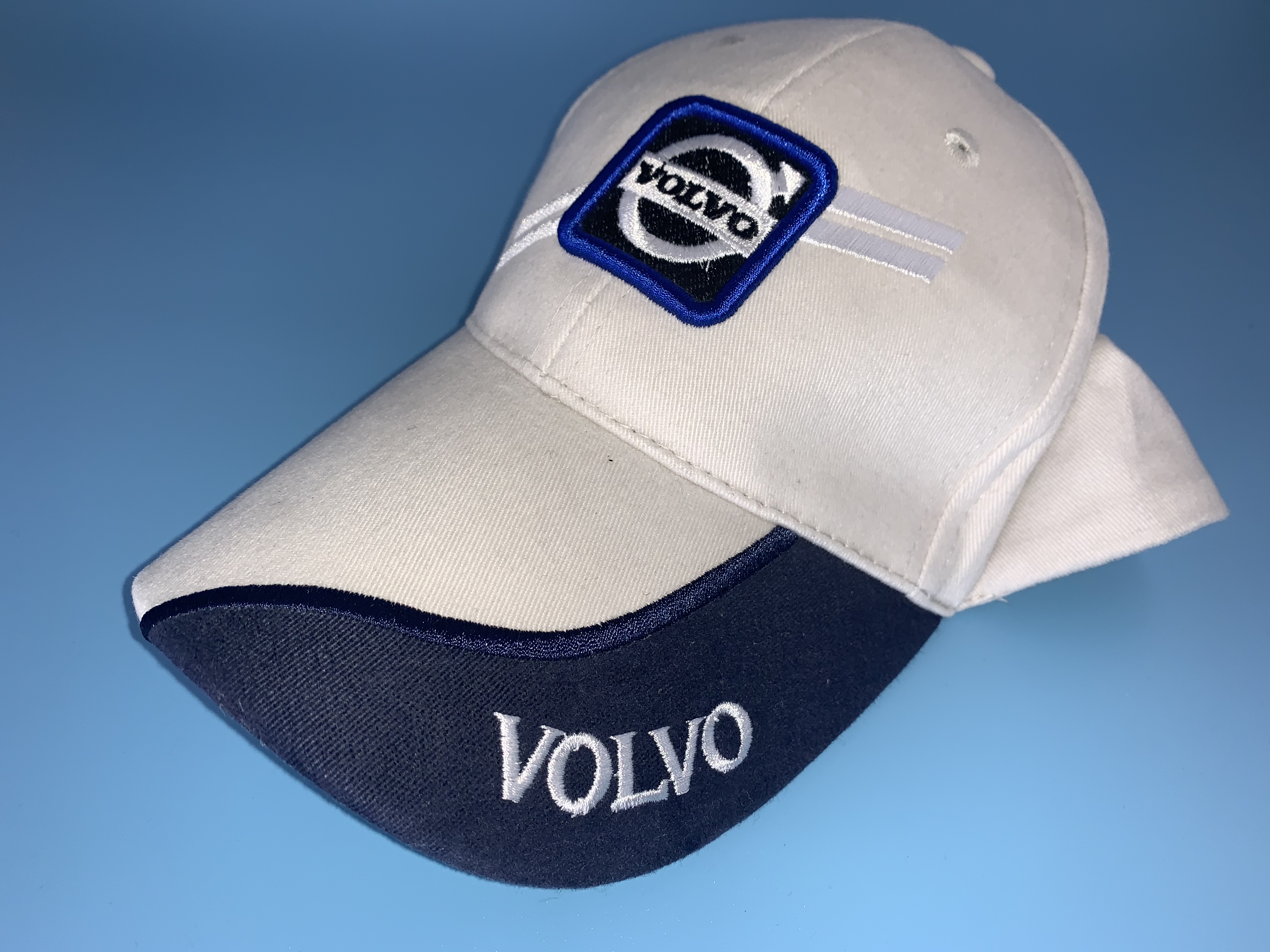 Baseballkappe hellgrau-blau