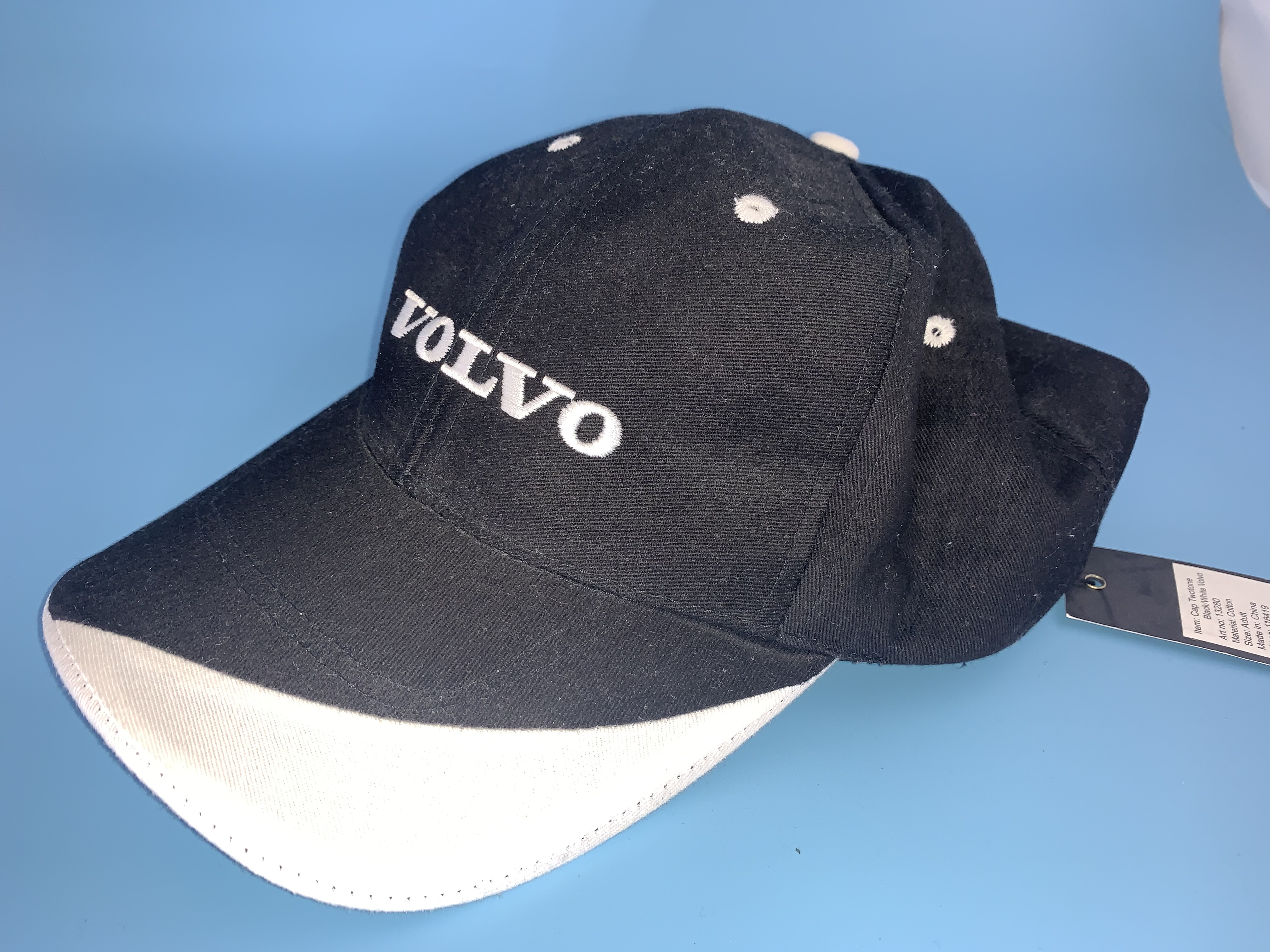 Baseballkappe schwarz-weiß