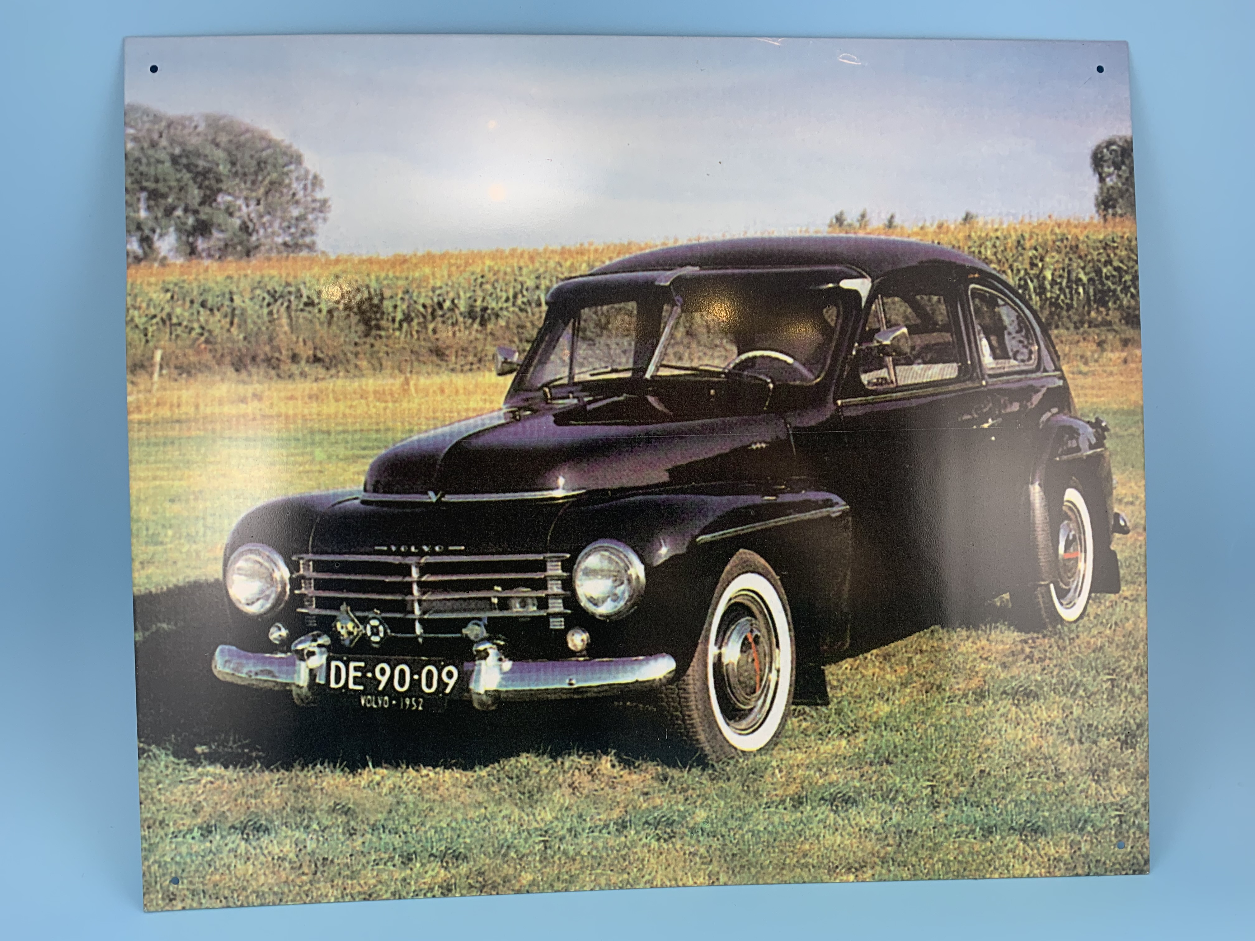 Blechschild 444 1952 schwarz