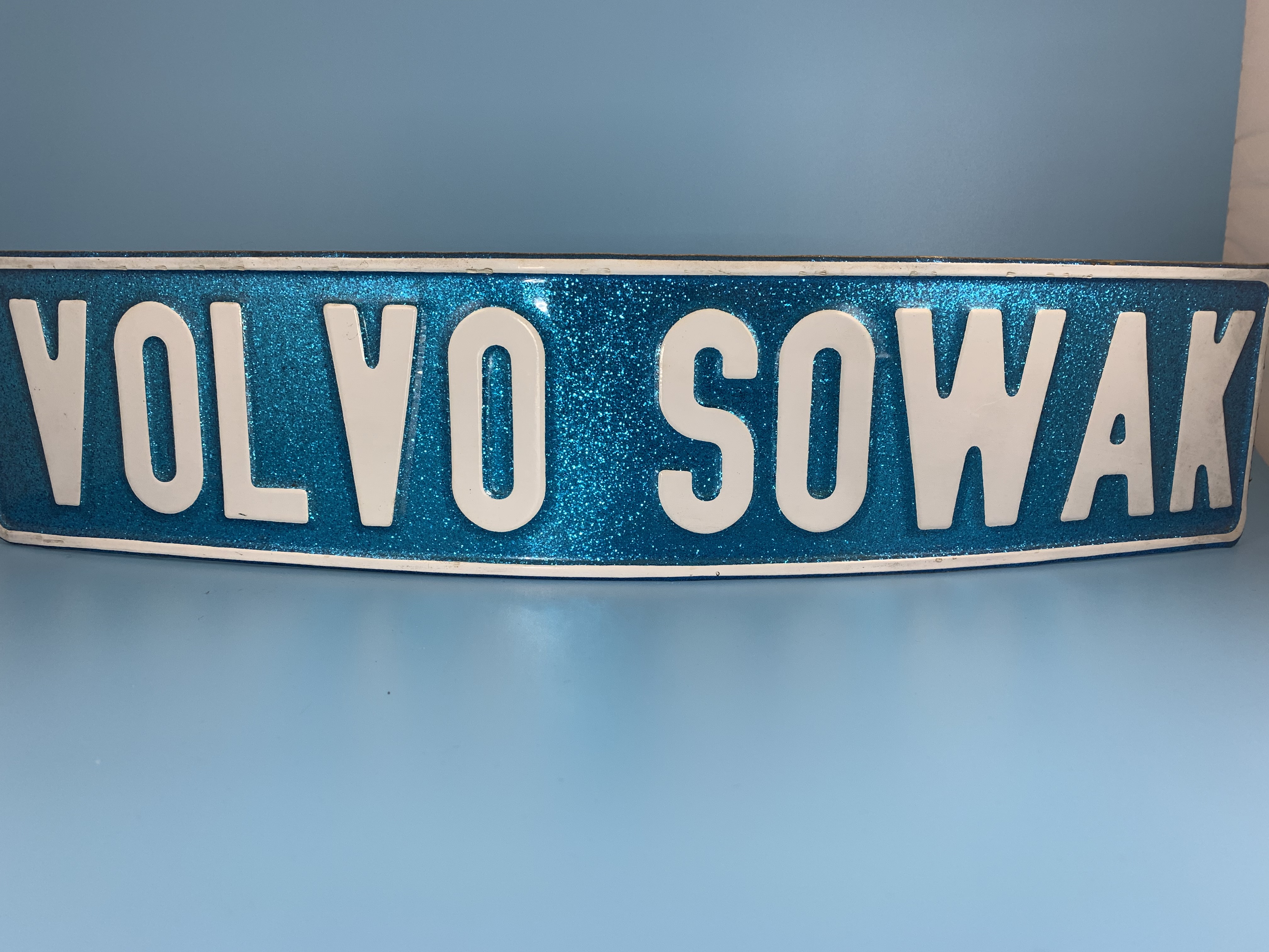 Volvo Sowak Nummerntafel