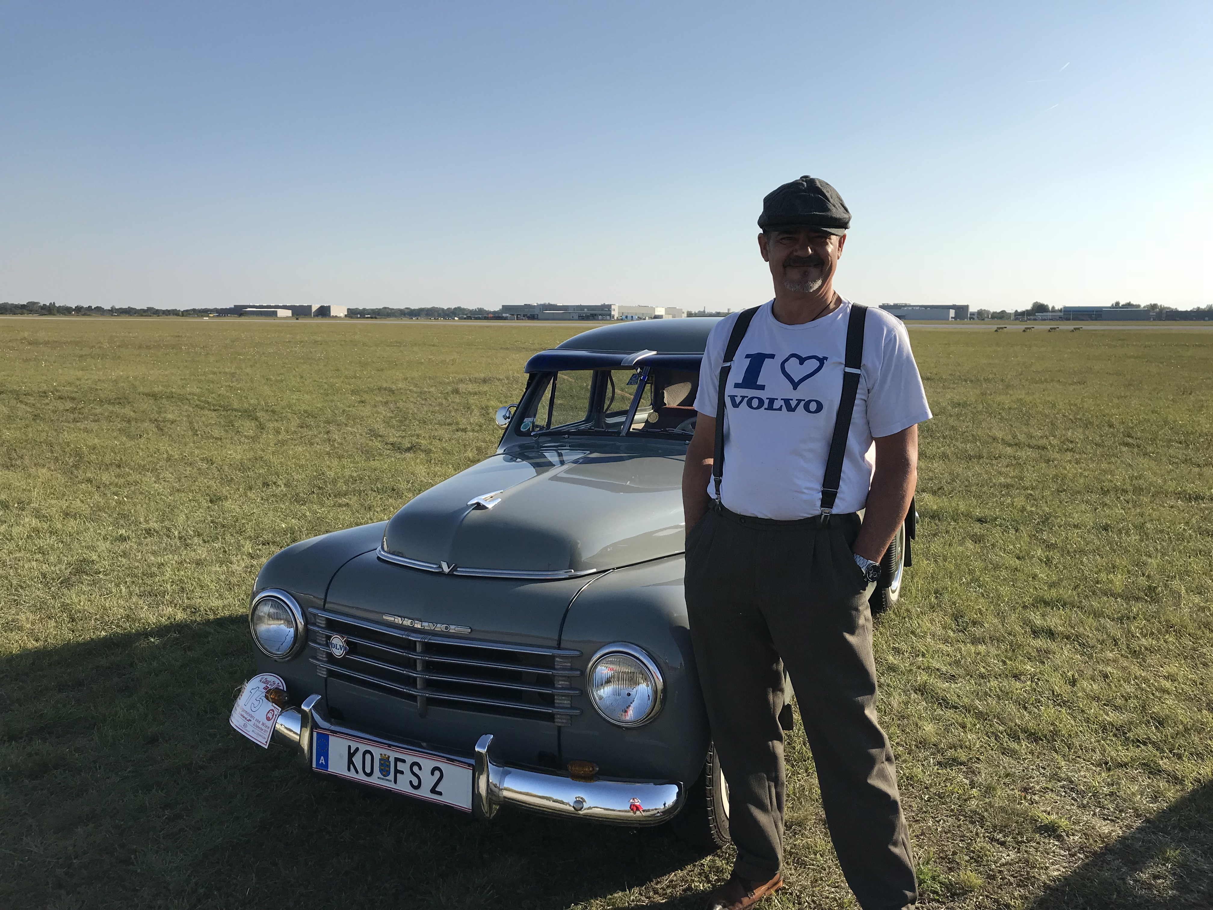 Friedrich Sowak mit I Love Volvo Shirt