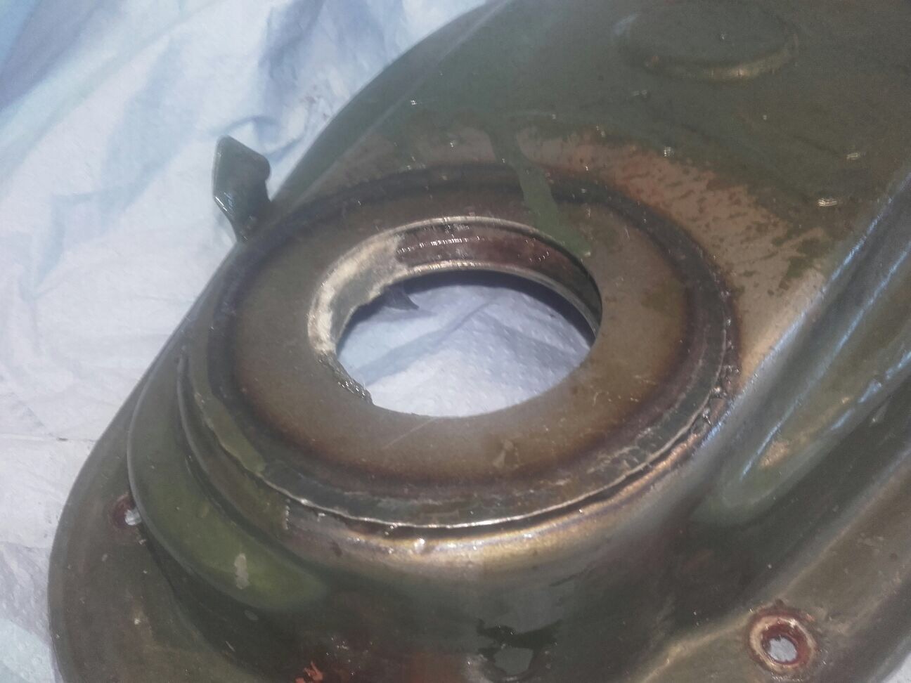 Steuerkettengehäuse – Nahaufnahme