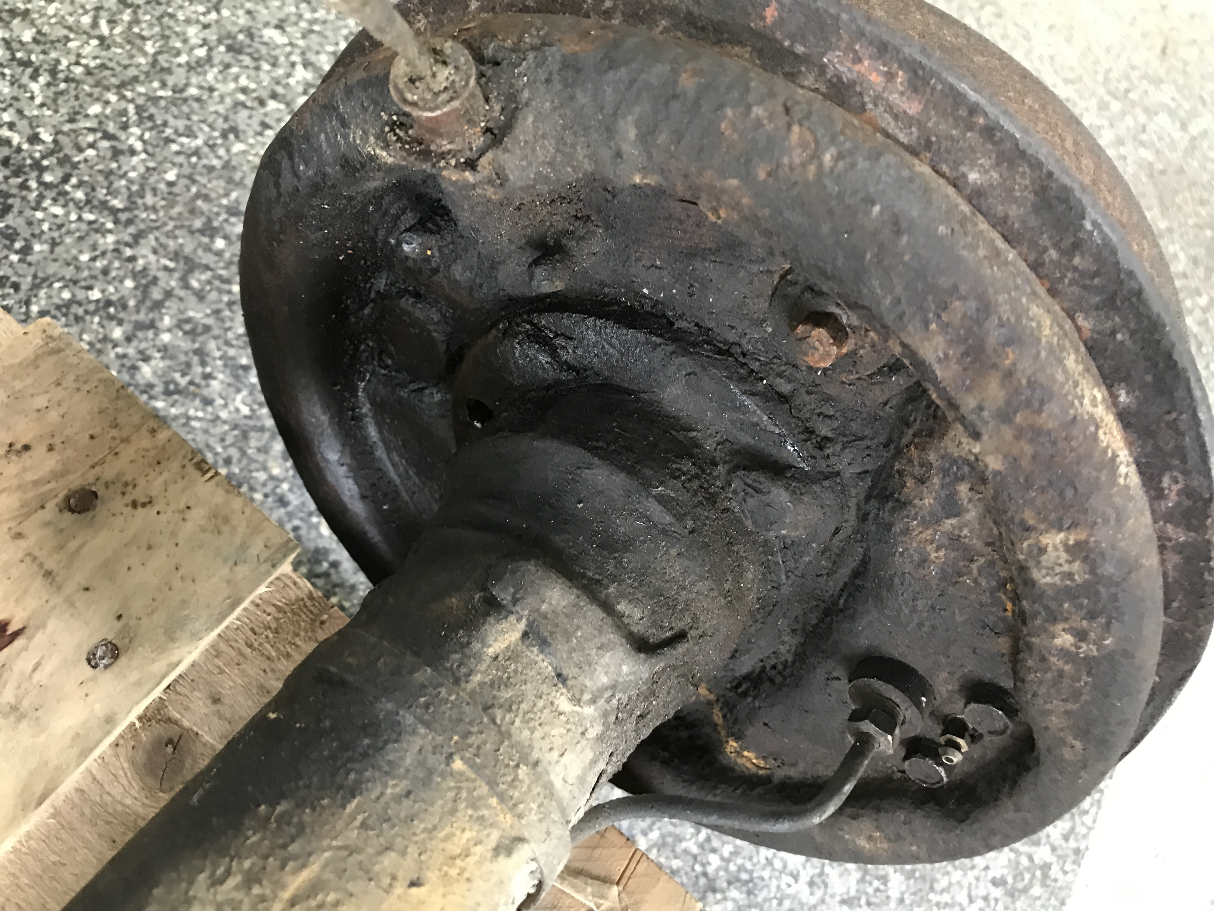 Bremstrommel – stark verrostet