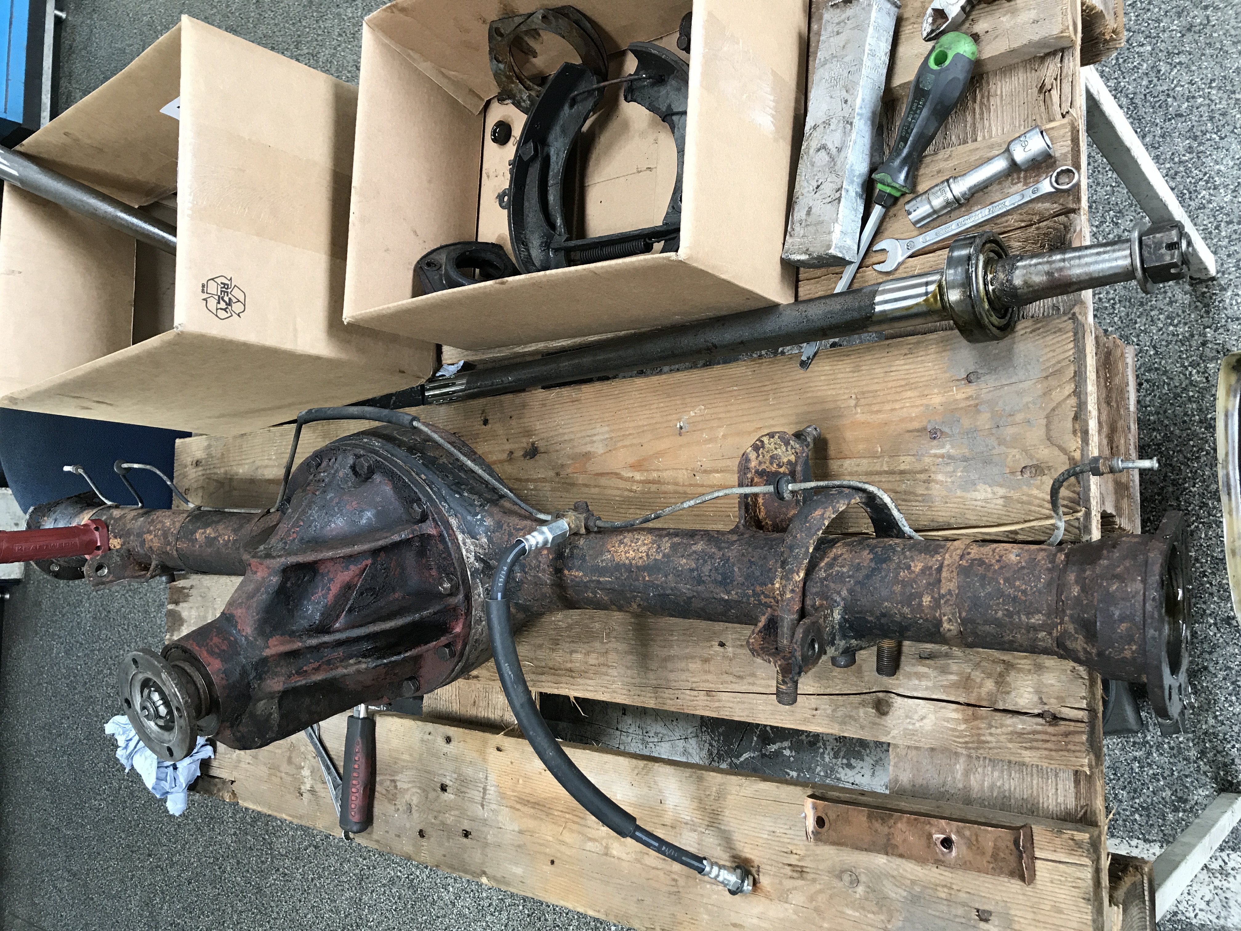 Hinterachse – Gesamtansicht