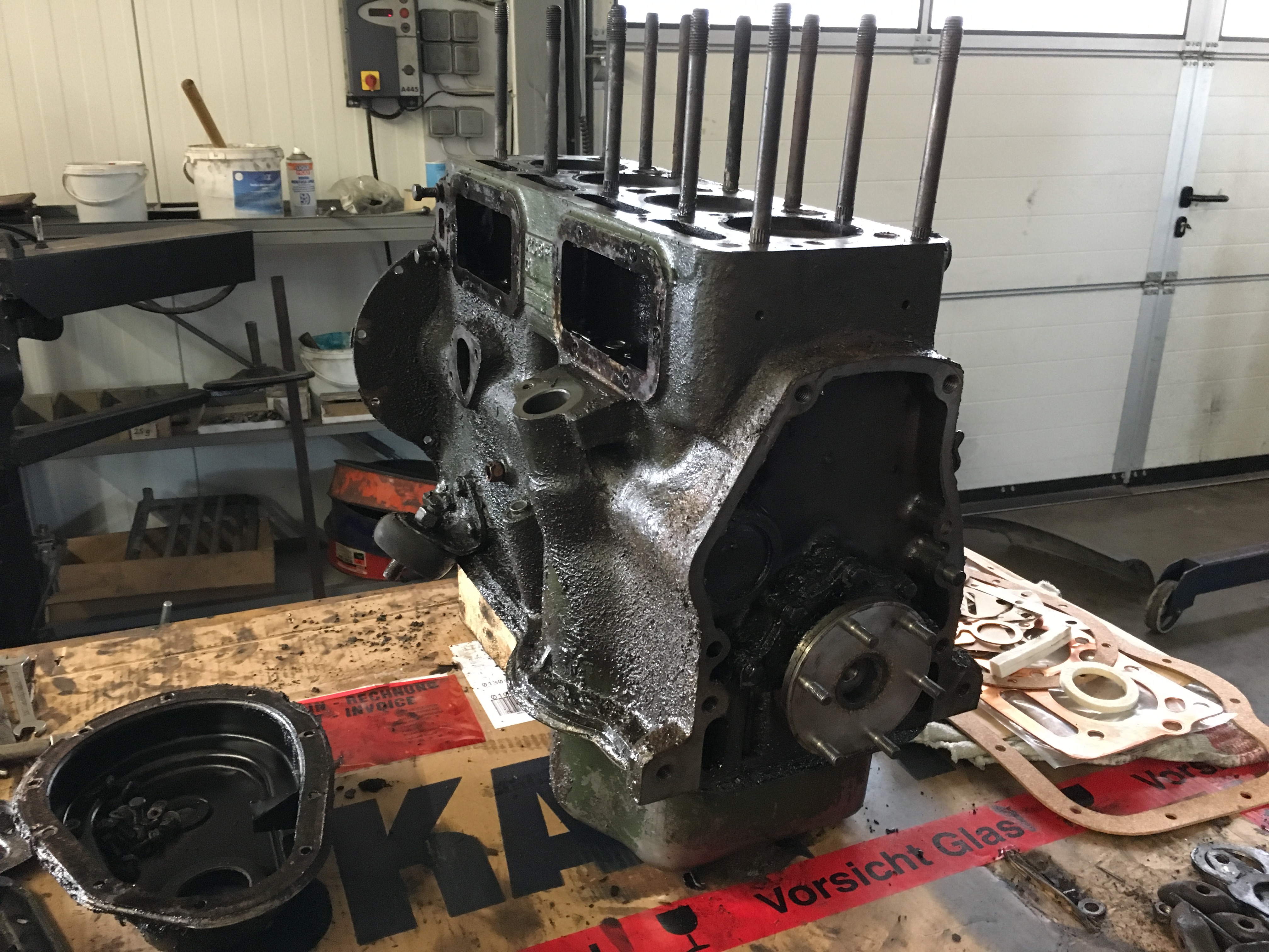 Motorblock – andere Seite