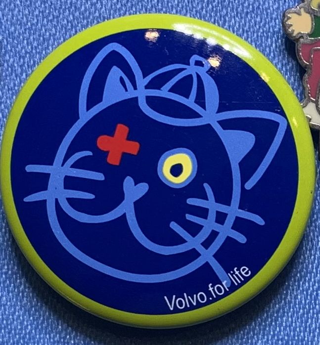 Kids Cat Pin blau