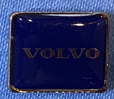 Schriftzug dunkelblau Email Pin